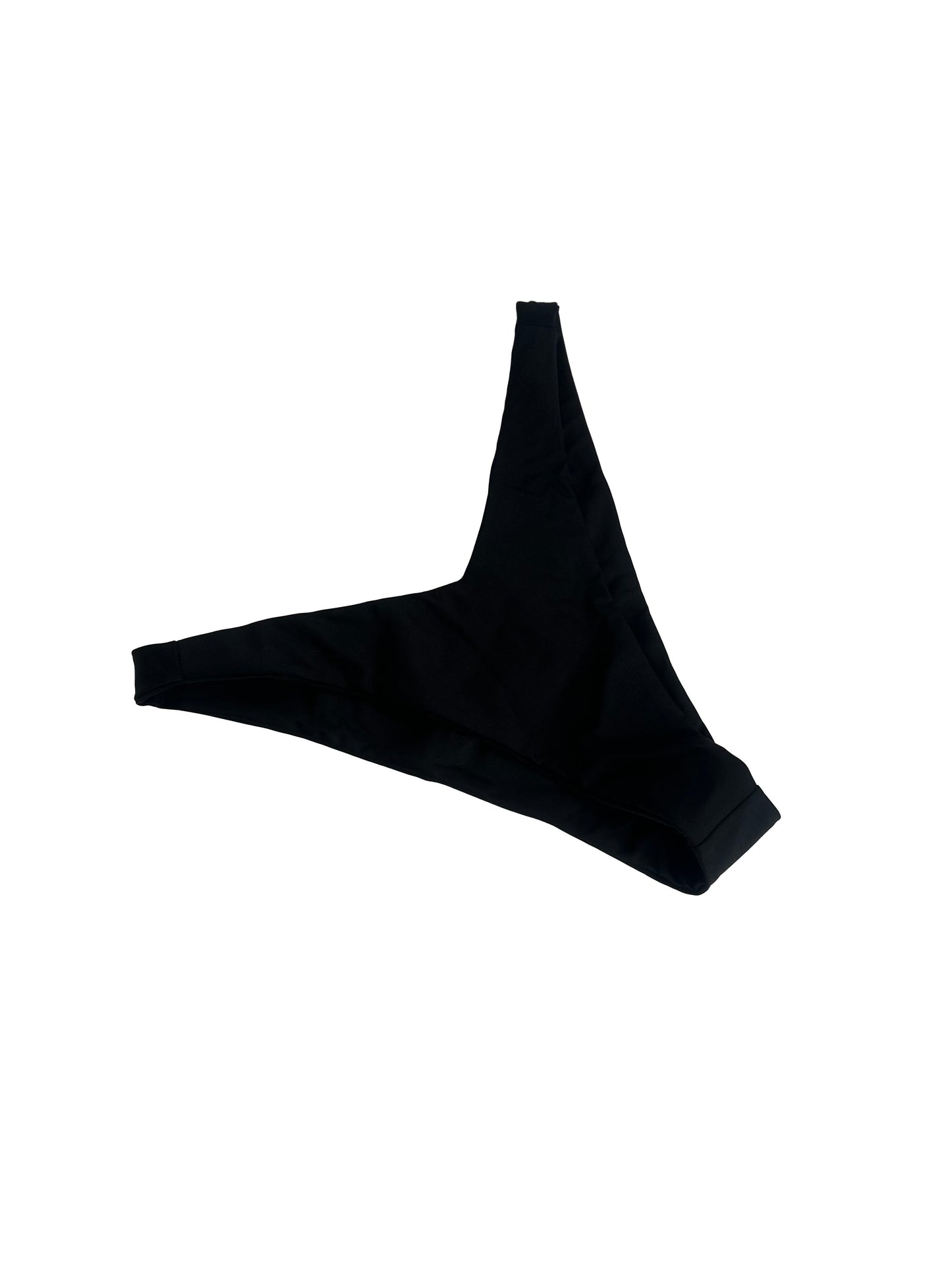 V Shaped ruched bottoms - Black