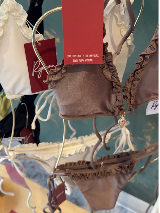 The Conch Bikini Top - Shimmer Brown